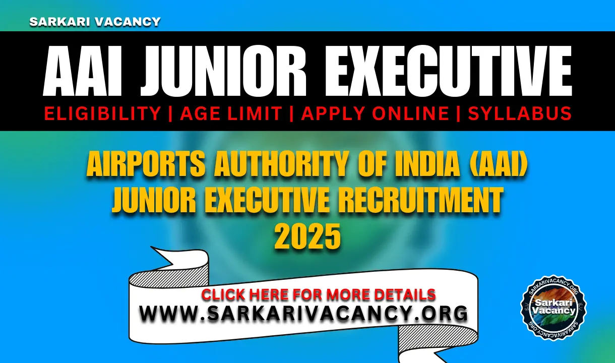 Airports Authority of India junior executive recruitment